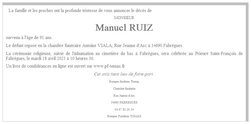 Image Annonce nécrologique