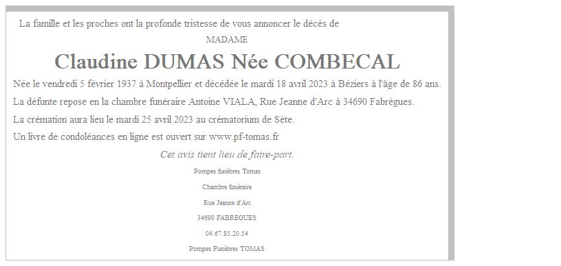 Image Annonce nécrologique