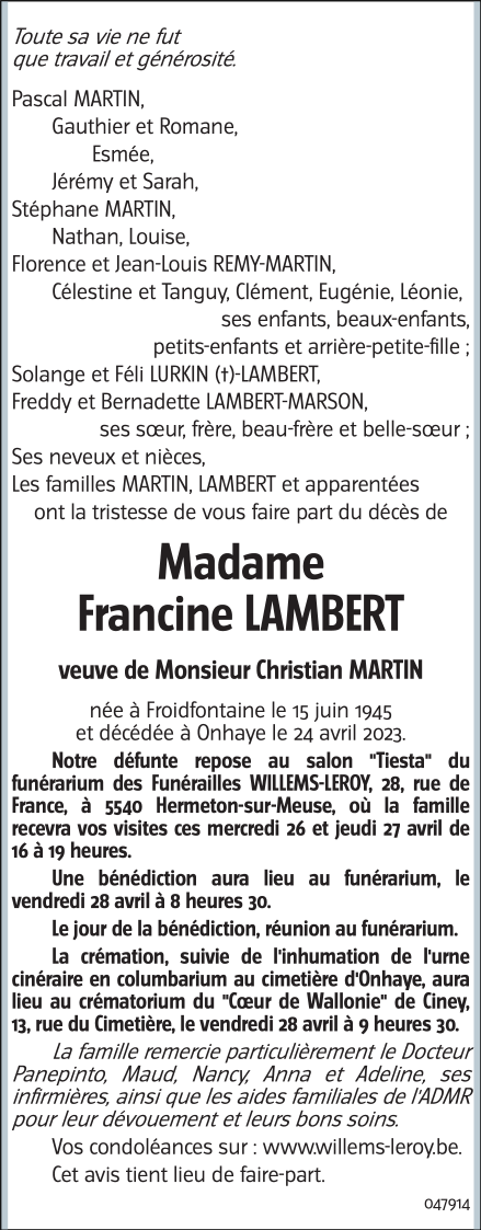 Image Annonce nécrologique