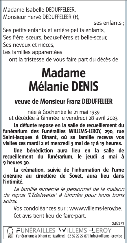 Image Annonce nécrologique