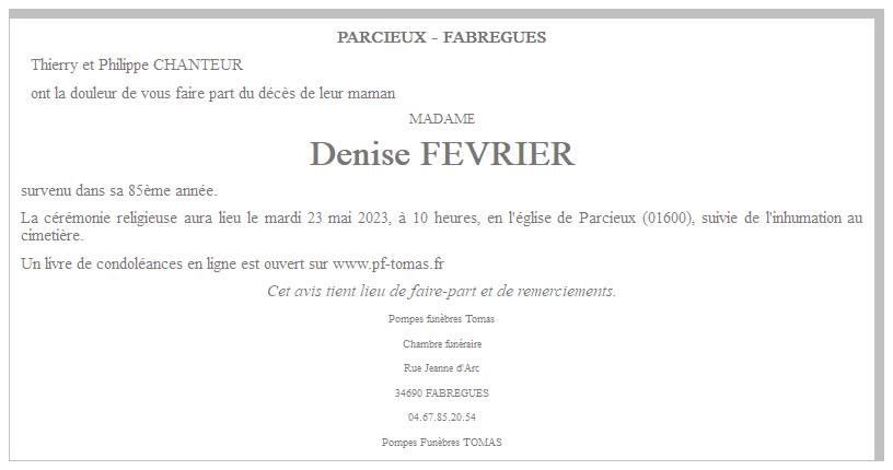 Image Annonce nécrologique