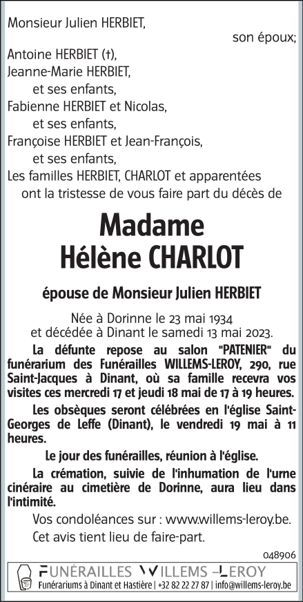 Image Annonce nécrologique