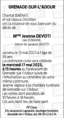 Image Annonce nécrologique