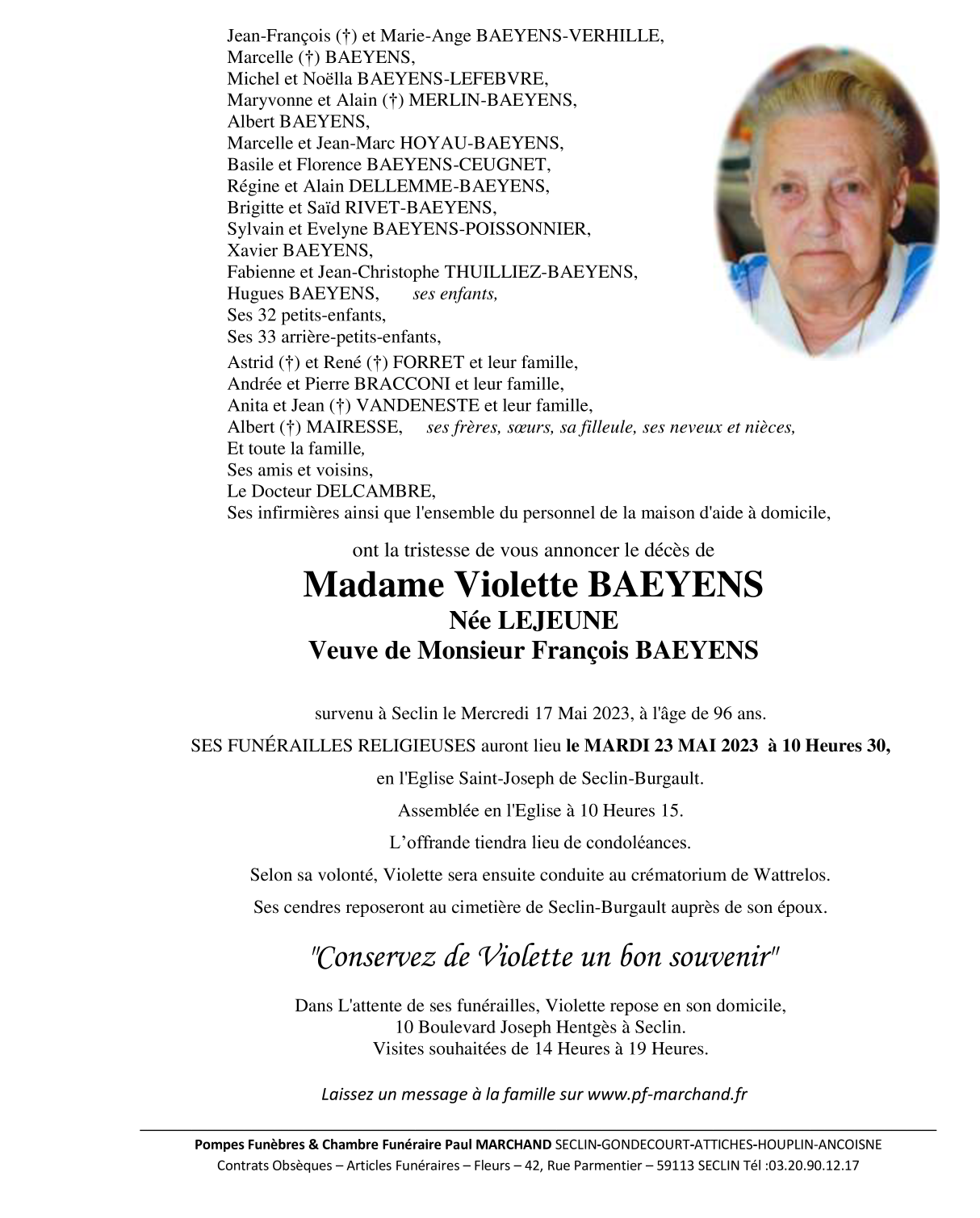Image Pour voir le faire-part de Violette Cliquez-ici