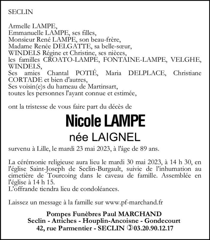 Image Pour voir le faire-part de Nicole Cliquez-ici