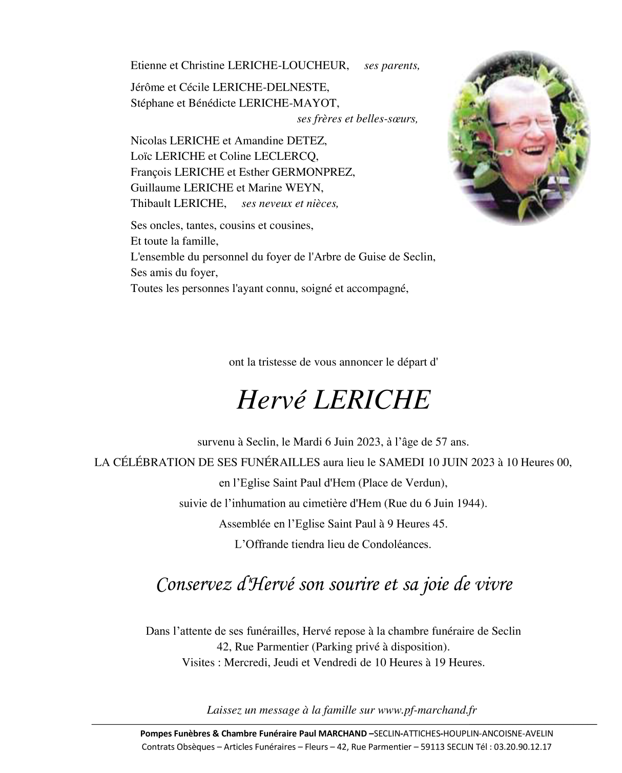 Image Pour voir le faire-part d'Hervé Cliquez-ici
