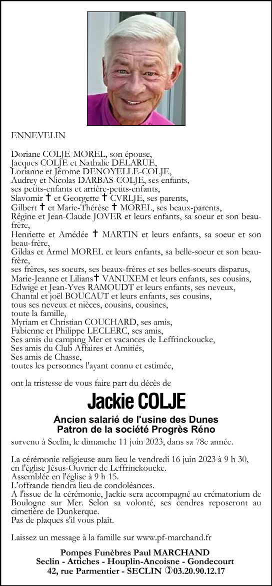 Image Pour voir le faire-part de Jackie Cliquez-ici