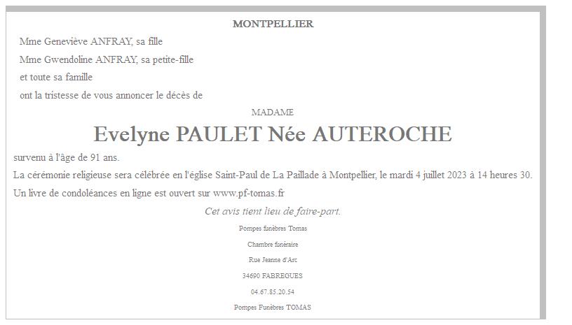 Image Annonce nécrologique