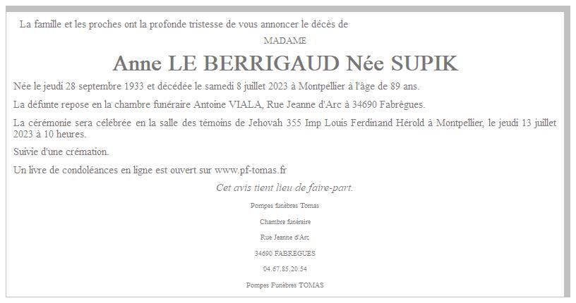 Image Annonce nécrologique