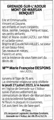 Image Annonce nécrologique