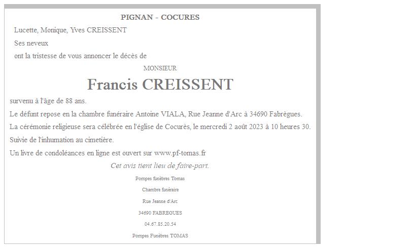 Image Annonce nécrologique
