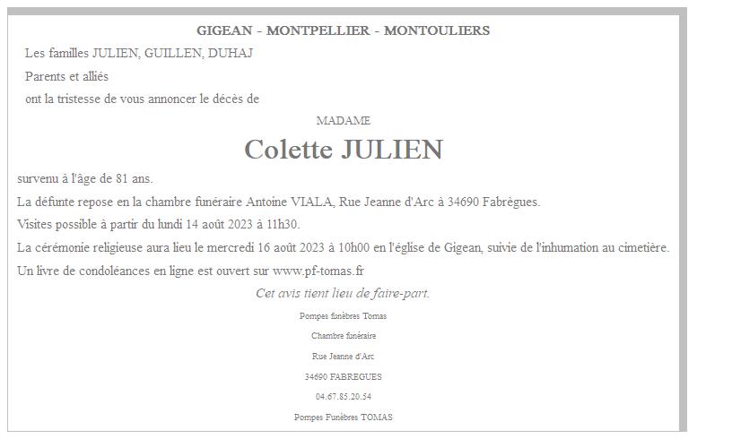 Image Annonce nécrologique