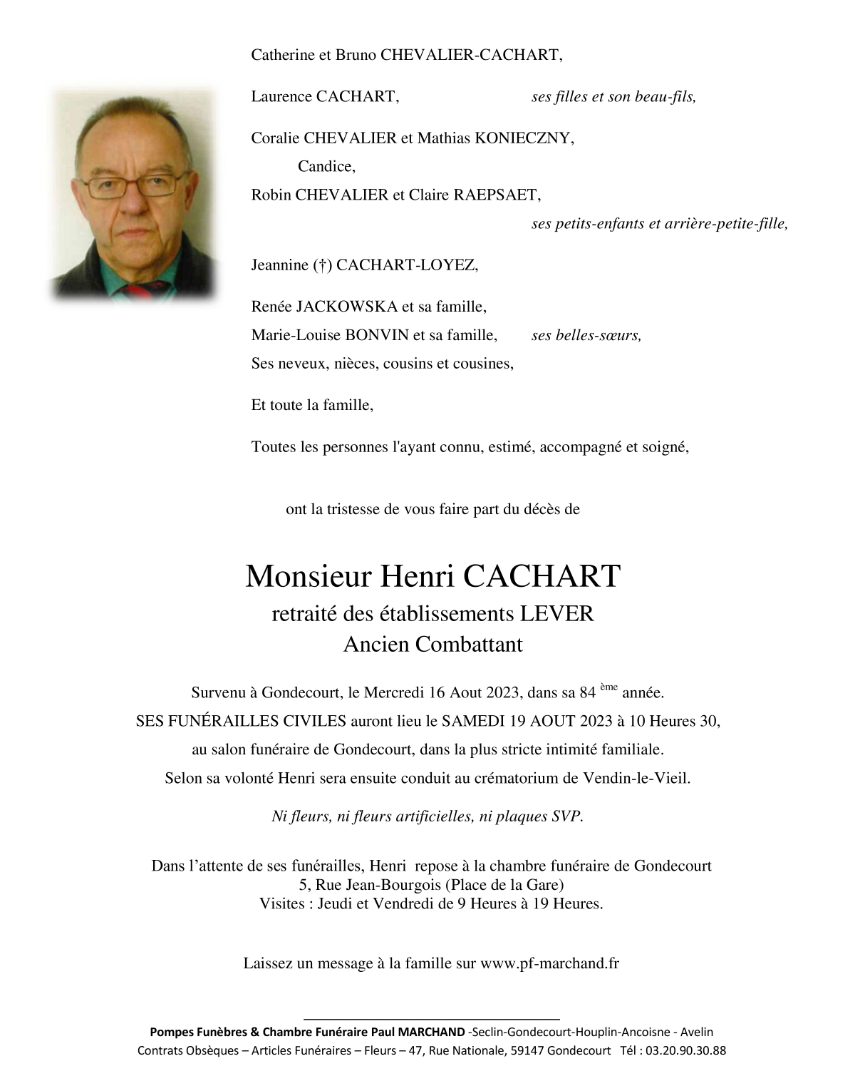 Image Pour voir le faire-part d' Henri cliquez-ici