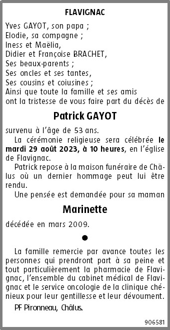 Image Annonce nécrologique