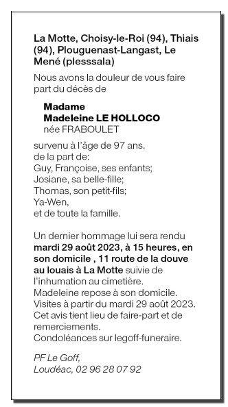 Image Annonce nécrologique
