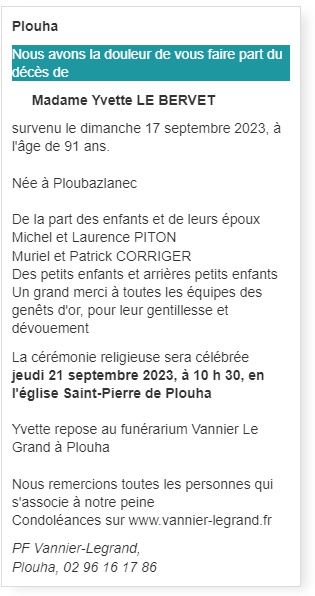 Image Annonce nécrologique