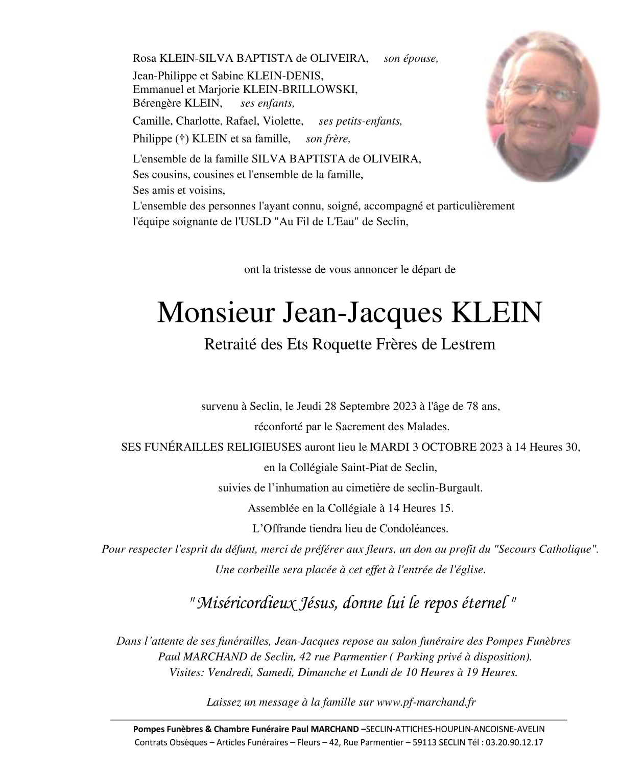Image Pour voir le faire-part de Jean-Jacques Cliquez-ici
