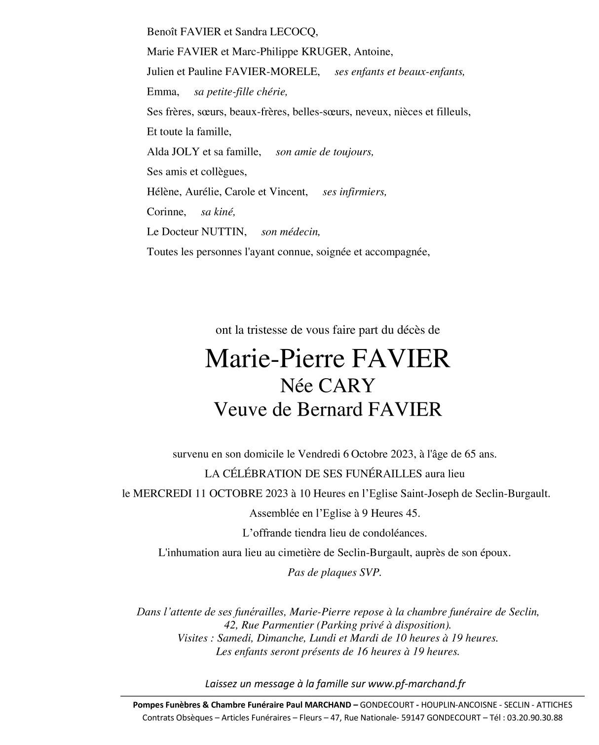 Image Pour voir le faire-part de Marie-Pierre Cliquez-ici