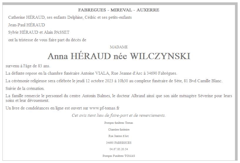 Image Annonce nécrologique