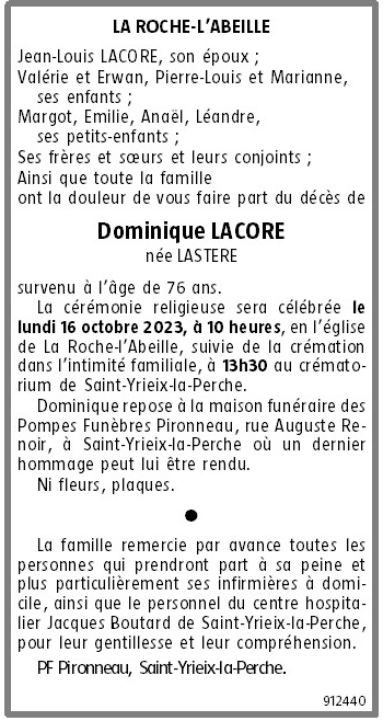 Image Annonce nécrologique