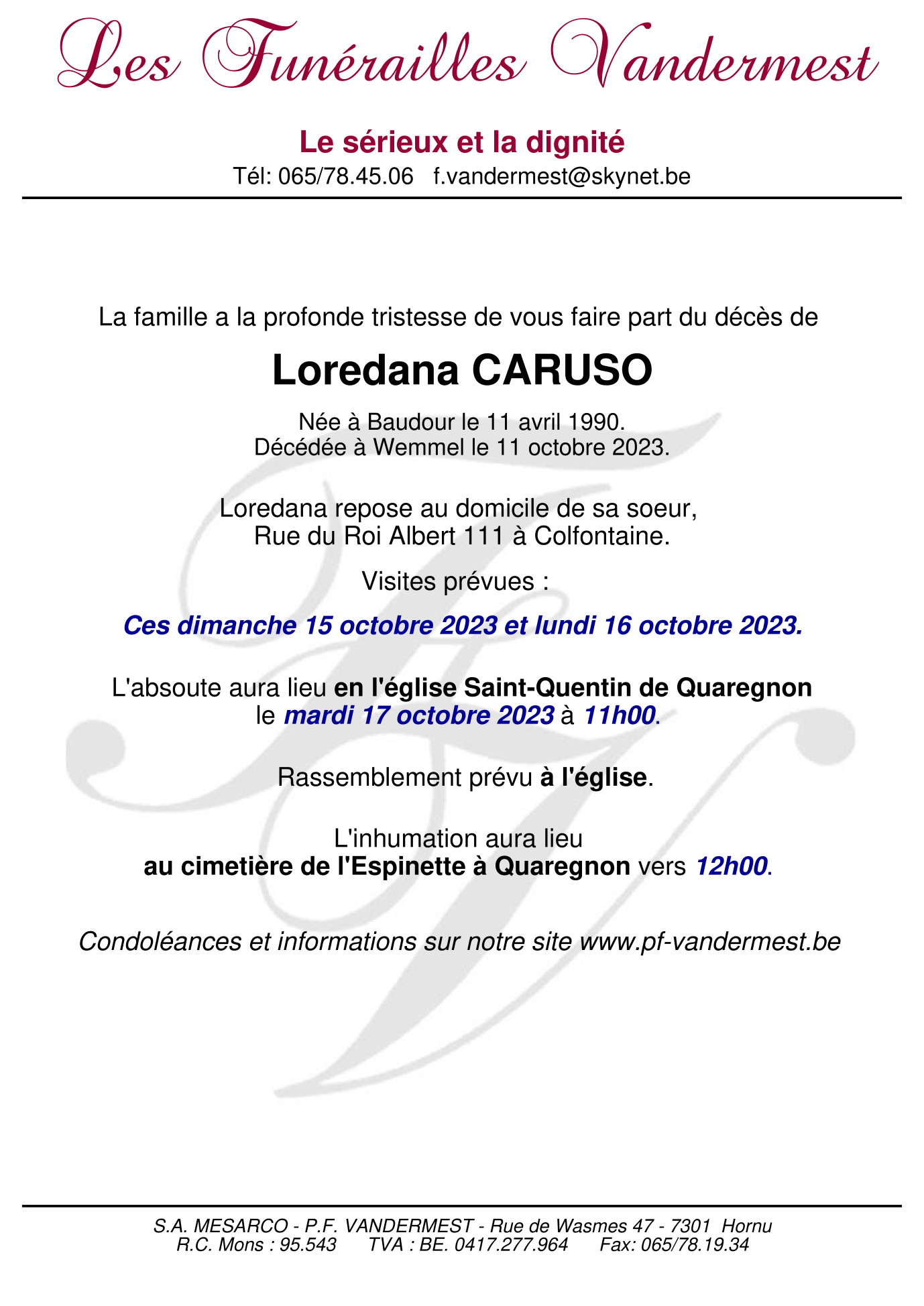 Image Annonce nécrologique
