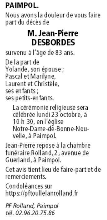 Image Annonce nécrologique