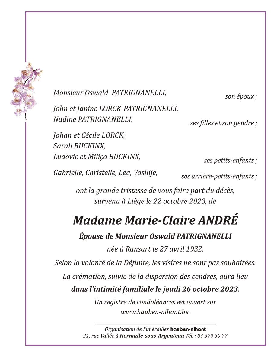 Image Annonce nécrologique