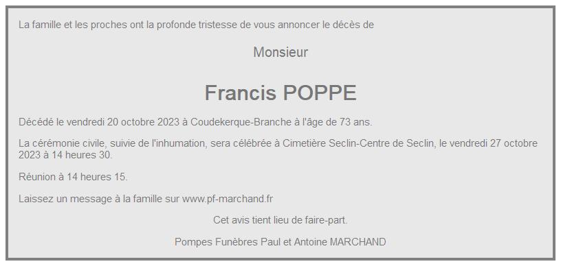 Image Pour voir le faire-part de Francis Cliquez-ici