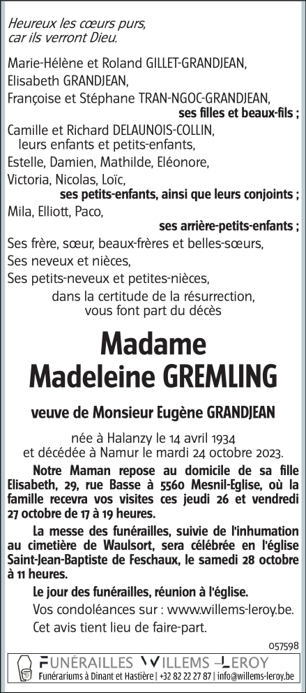 Image Annonce nécrologique