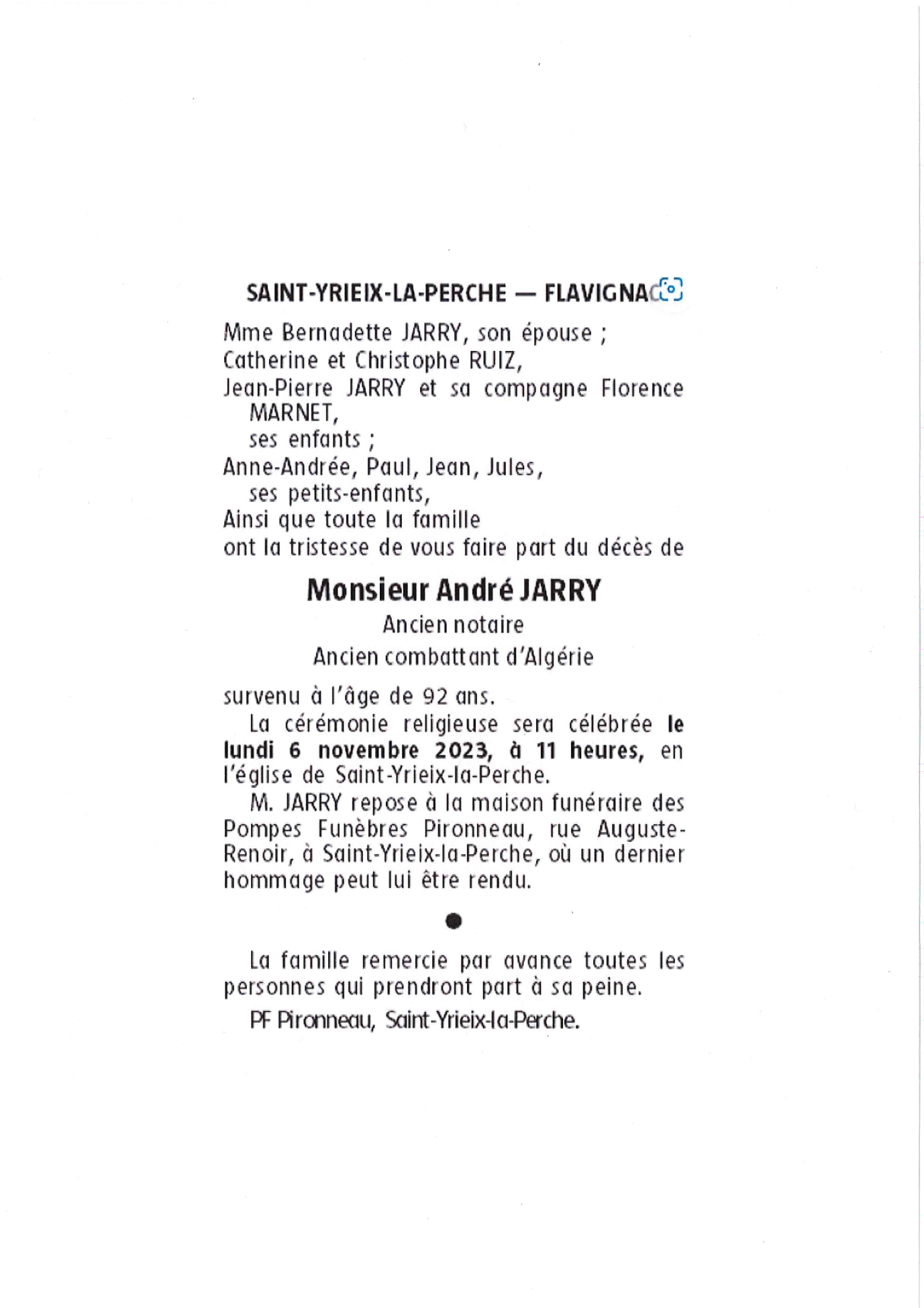 Image Annonce nécrologique
