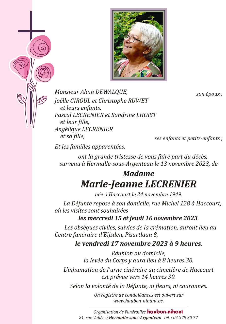Image Annonce nécrologique