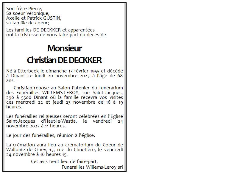 Image Annonce nécrologique