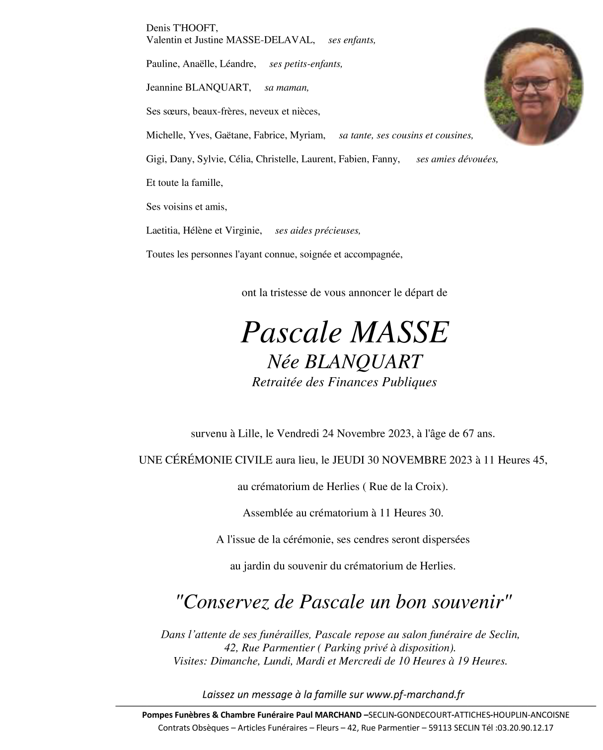 Image Pour voir le faire-part de Pascale Cliquez-ici