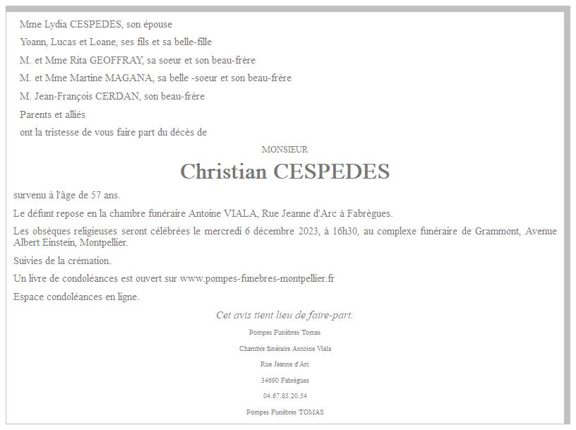 Image Annonce nécrologique