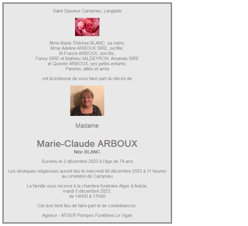Image Annonce nécrologique