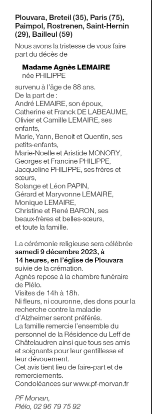 Image Annonce nécrologique