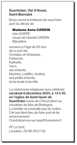 Image Annonce nécrologique