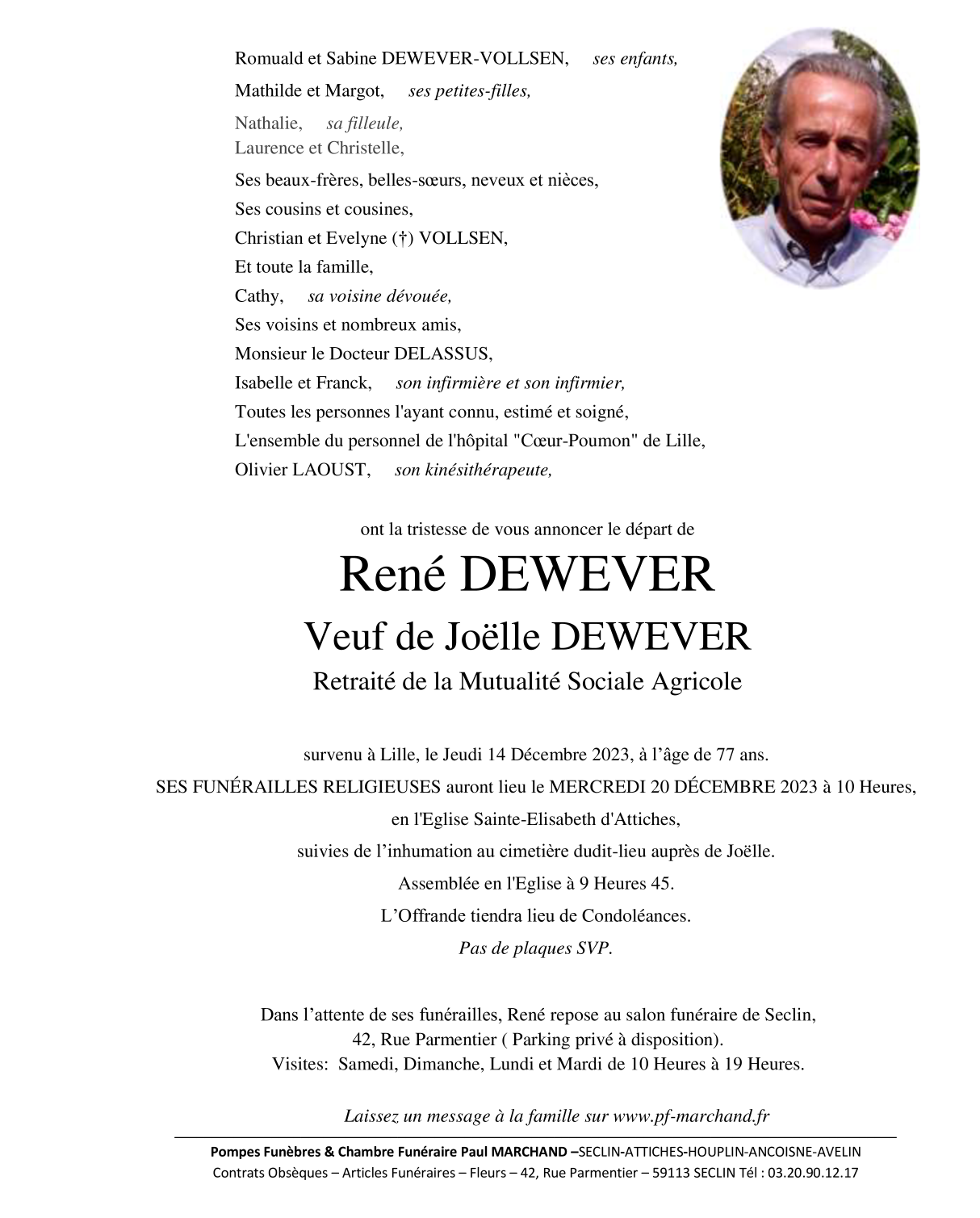 Image Pour voir le faire-part de René Cliquez-ici