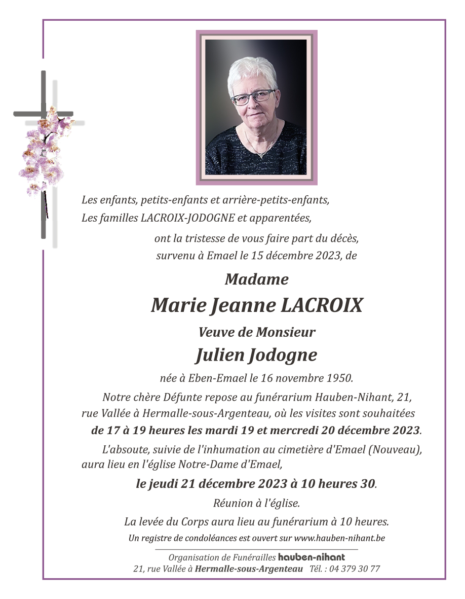 Image Annonce nécrologique