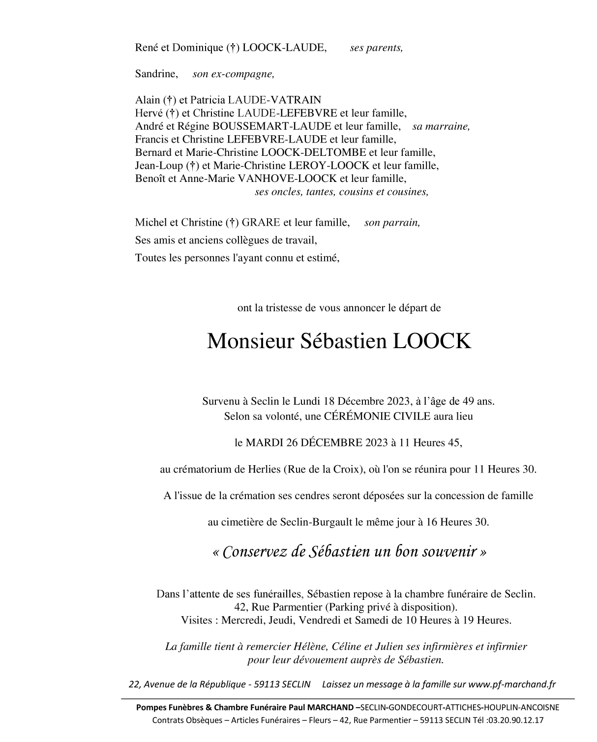 Image Pour voir le faire-part de Sébastien Cliquez-ici