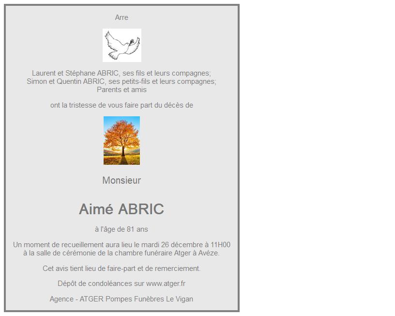Image Annonce nécrologique