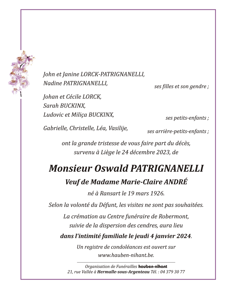 Image Annonce nécrologique