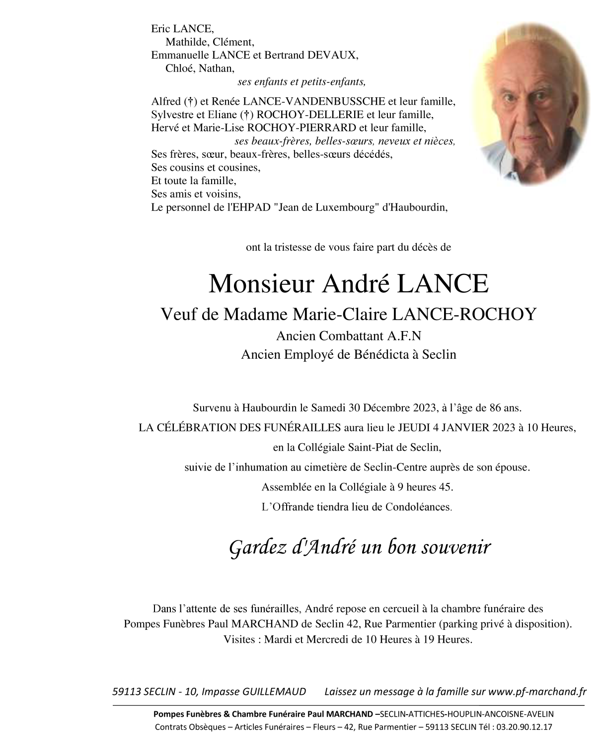 Image Pour voir le faire-part d'André Cliquez-ici