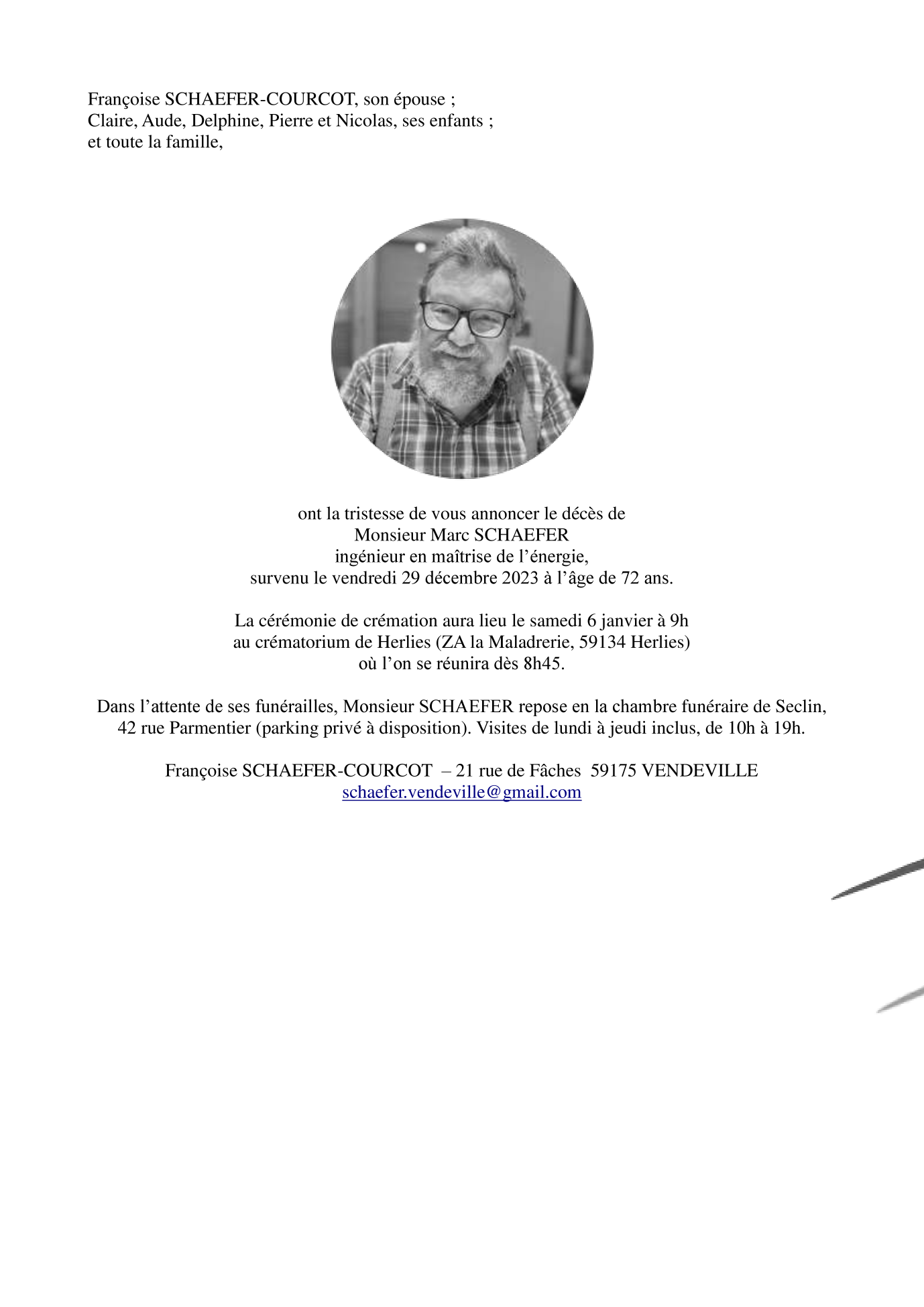 Image Pour voir le faire-part de Marc Cliquez-ici