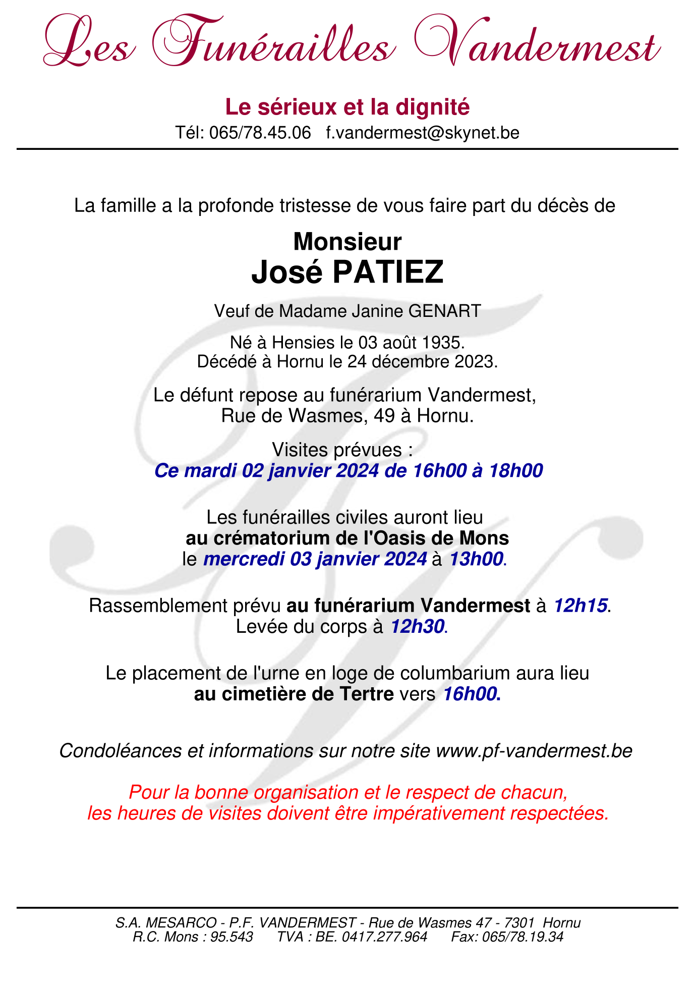 Image Annonce nécrologique
