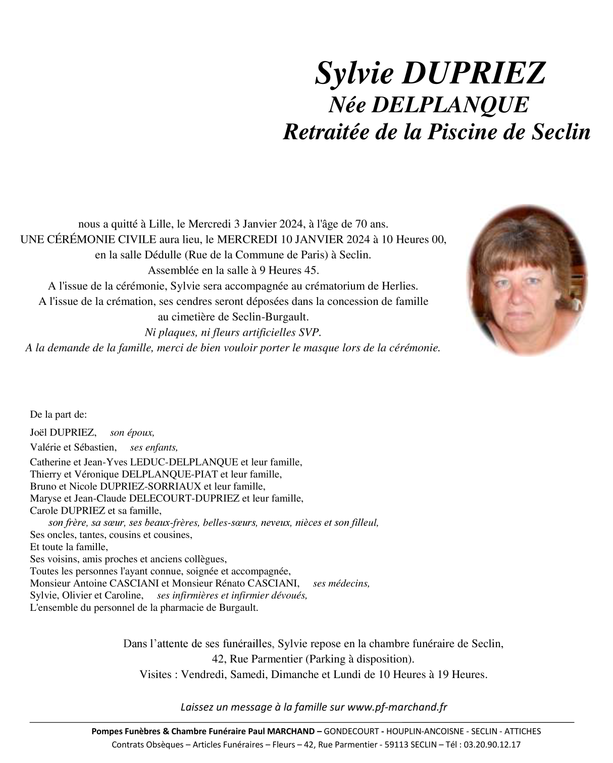 Image Pour voir le faire-part de Sylvie Cliquez-ici