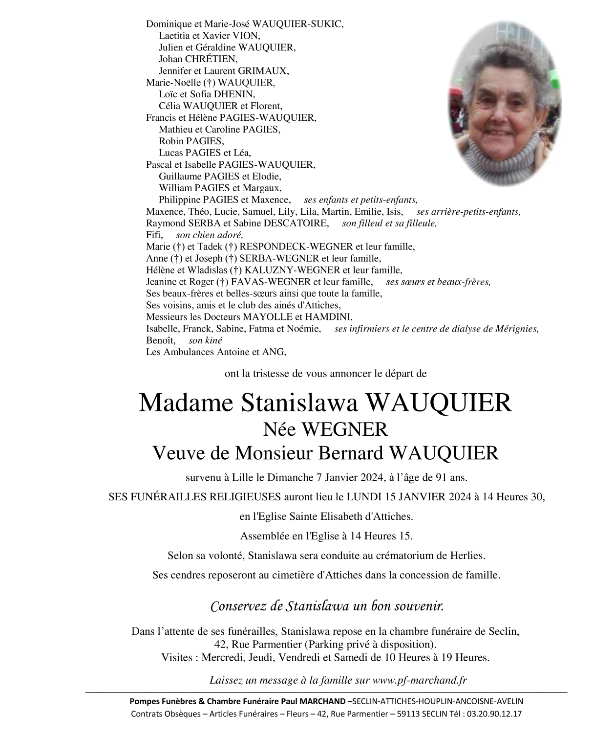 Image Pour voir le faire-part de Stanislawa Cliquez-ici