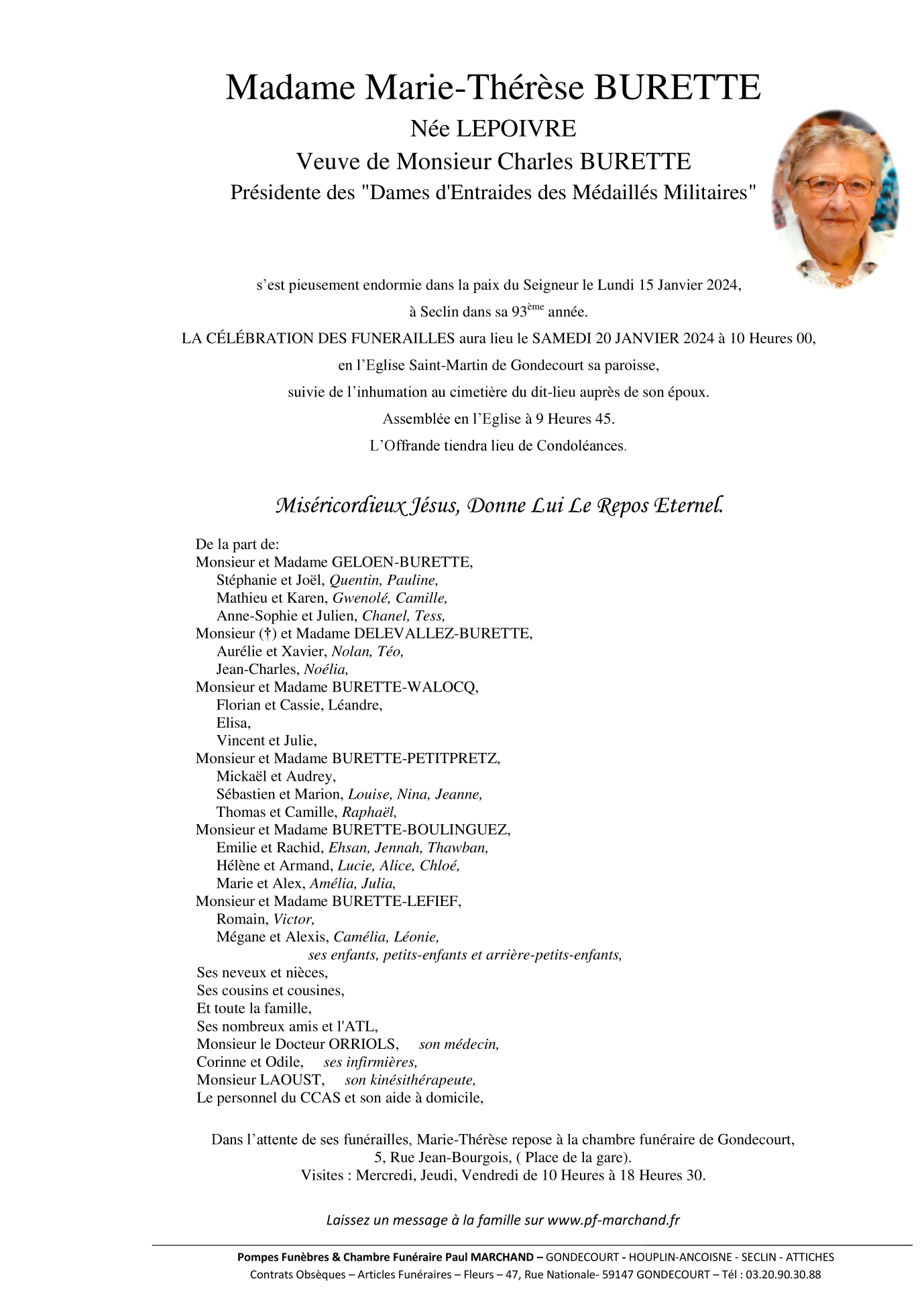 Image Pour voir le faire-part de Marie-Thérèse CLIQUEZ-ICI
