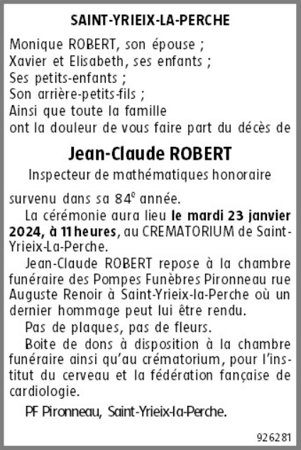 Image Annonce nécrologique