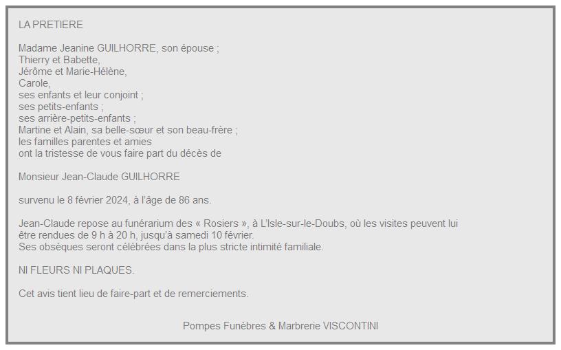 Image Annonce nécrologique